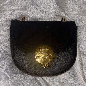 Love & Lore Black Suede and Leather Cross Body